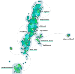 andaman island map
